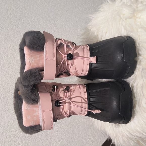 Women Winter Boots Water Proof Anti Slip Warm Adjustable Rubber Sole NEW - Picture 11 of 15